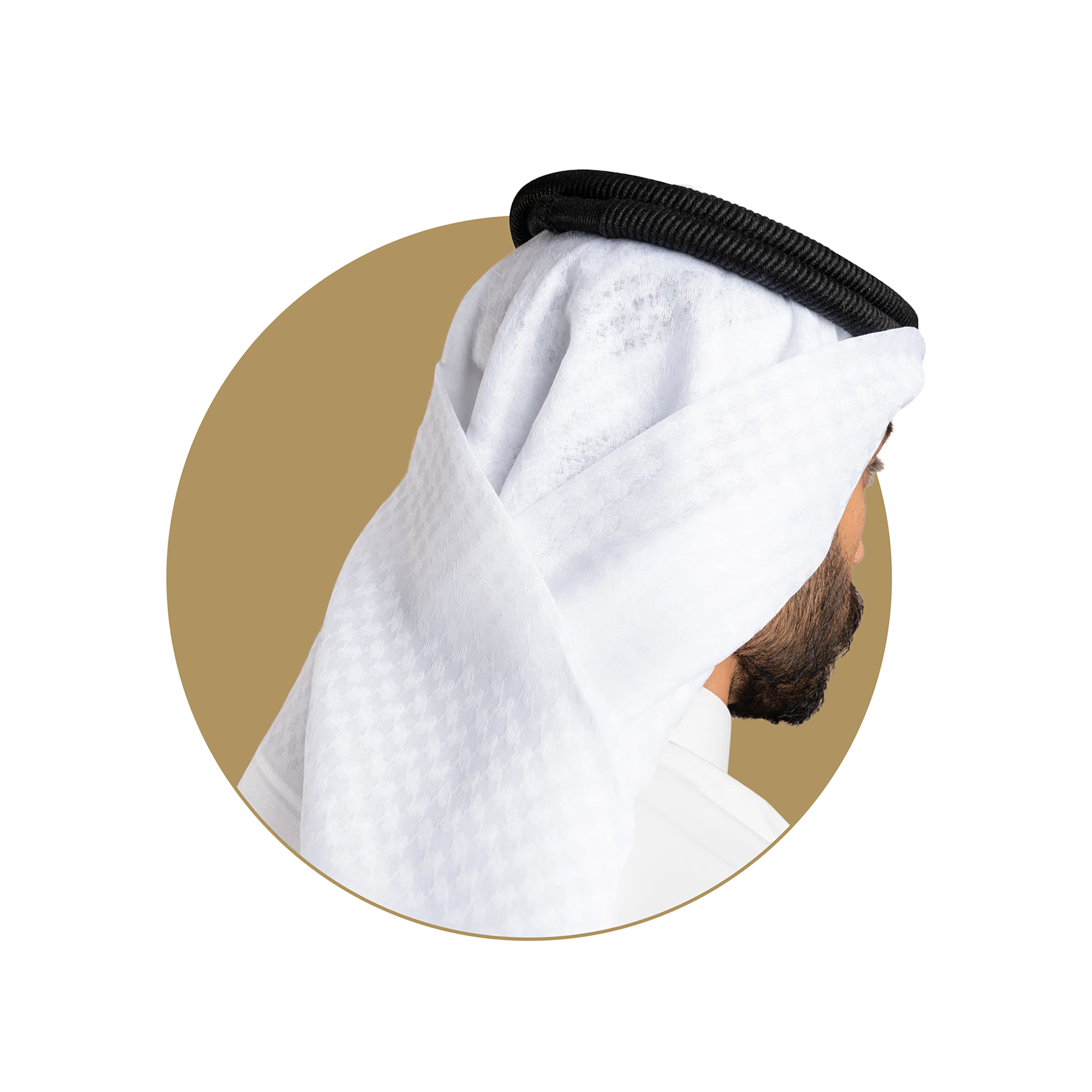 شماغ ربدان البصمة الأوربي ابيض